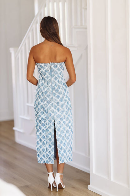 Into My Style Midi Dress - Blue Denim (FINAL SALE)