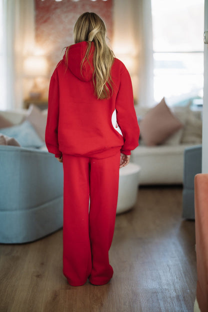 Heartfelt Sweatpants by Happy Camper - Red