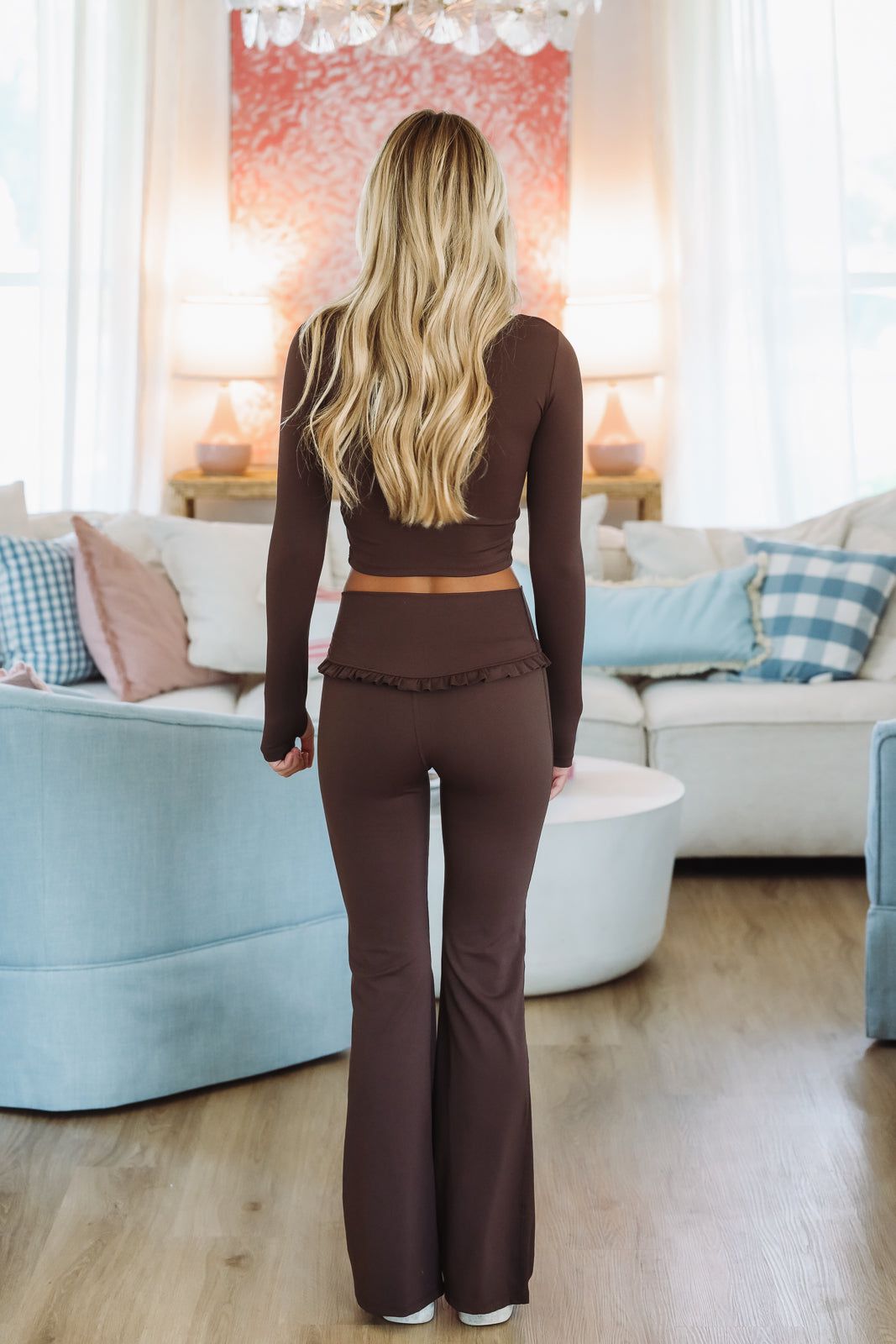 Vital Motion Flare Pants - Brown