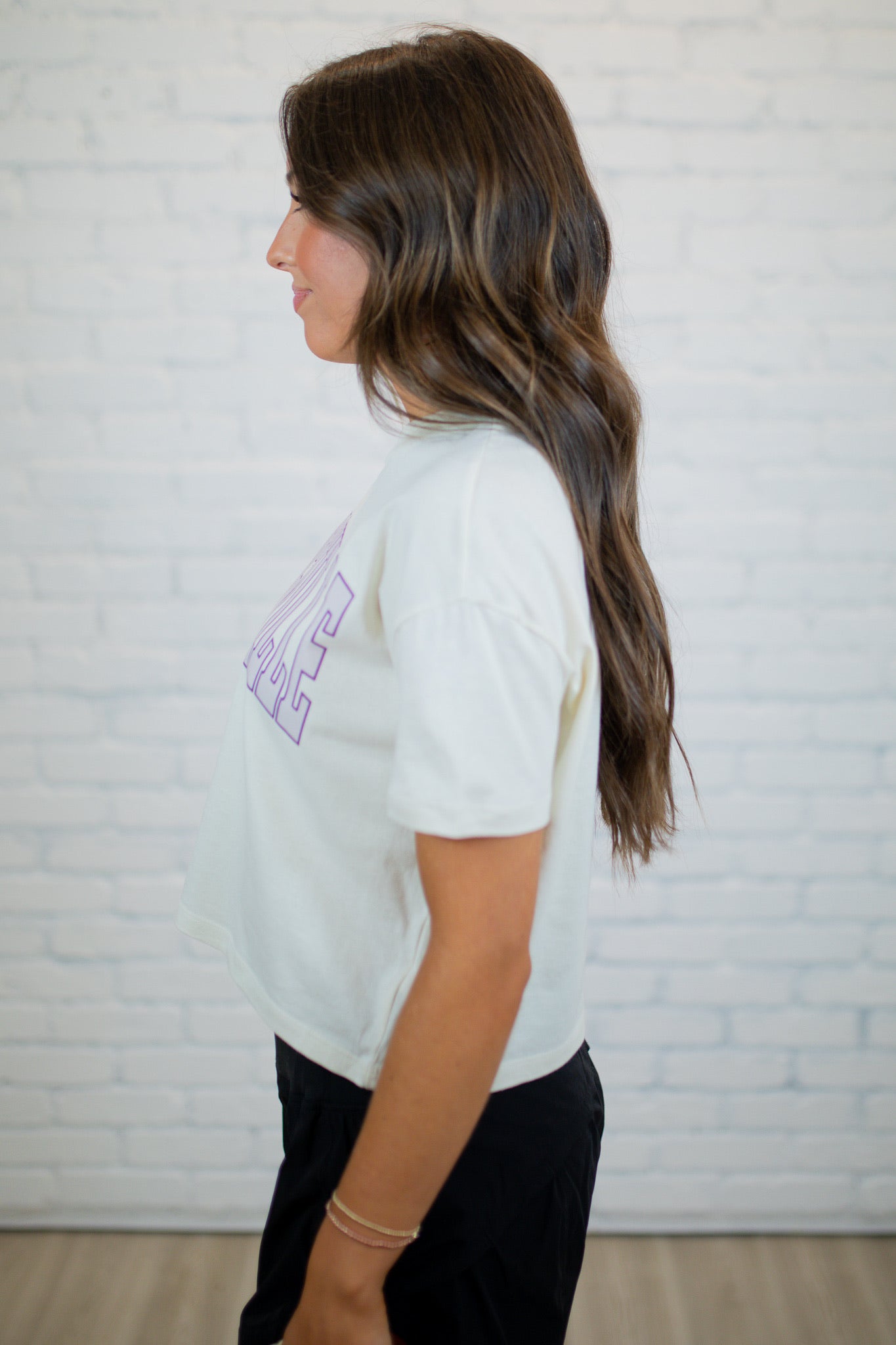 Springville Crop Tee - Natural