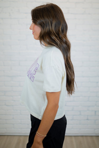 Springville Crop Tee - Natural