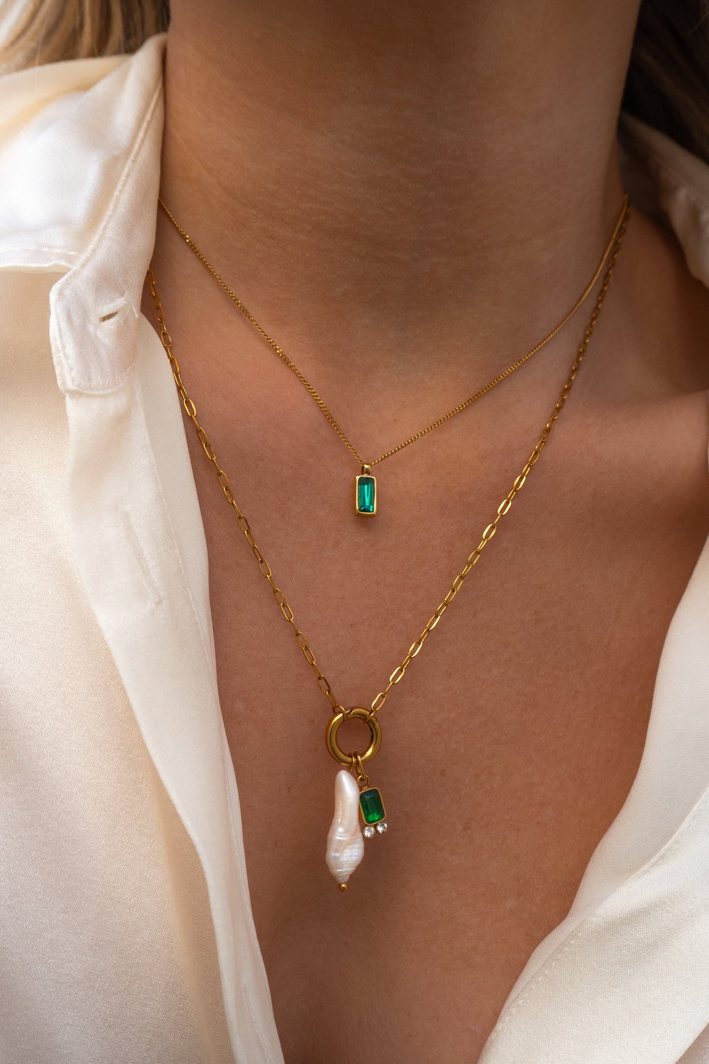 Serena Necklace - Emerald