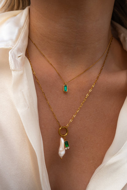 Serena Necklace - Emerald