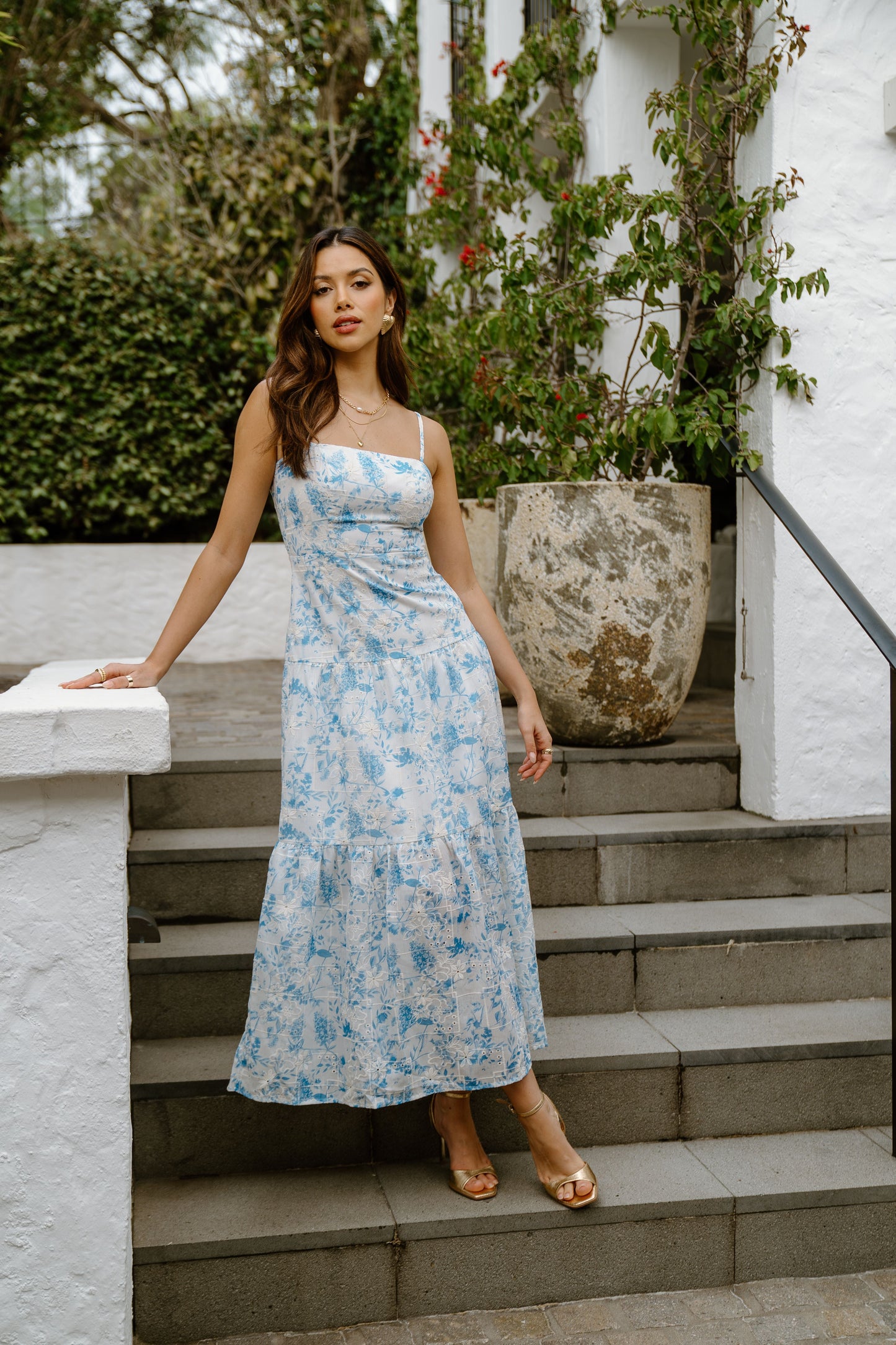 Fleur Floral Print Maxi Dress