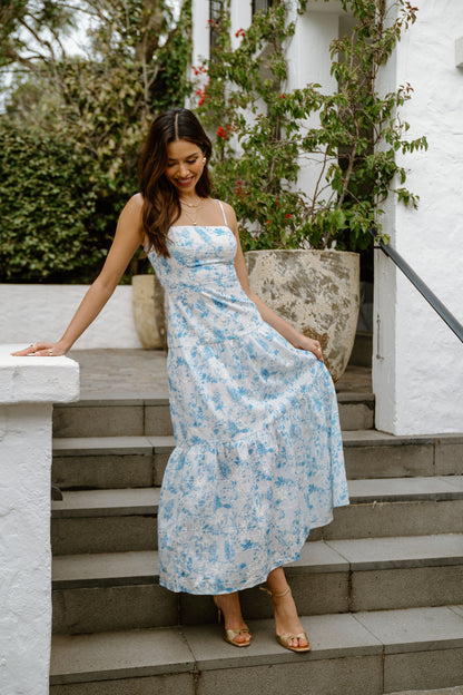 Fleur Floral Print Maxi Dress