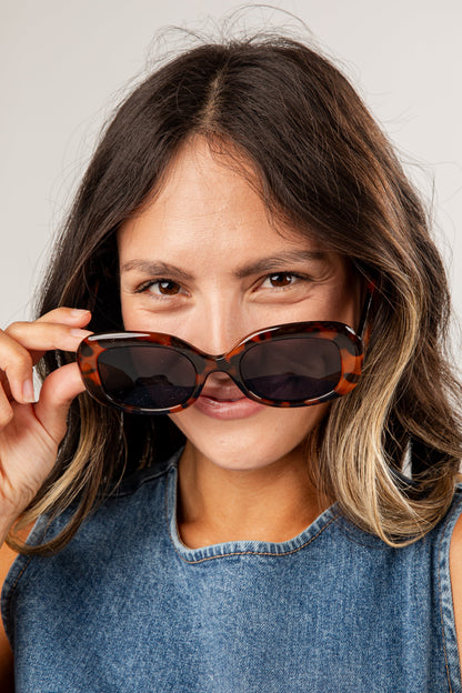 Anywhere And Everywhere Tortoise Oversized Sunglasses