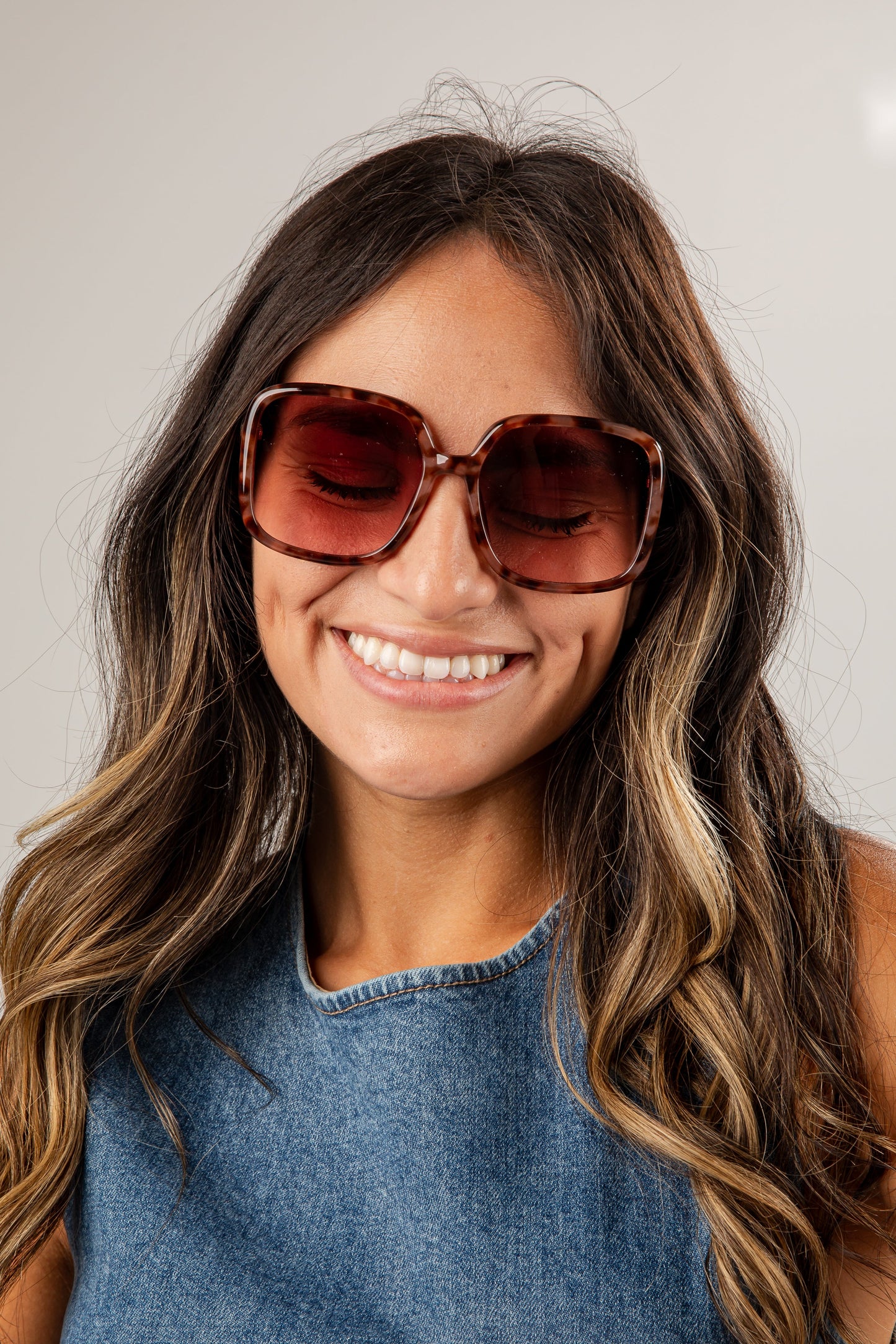 Big Moments Tortoise Square Sunglasses