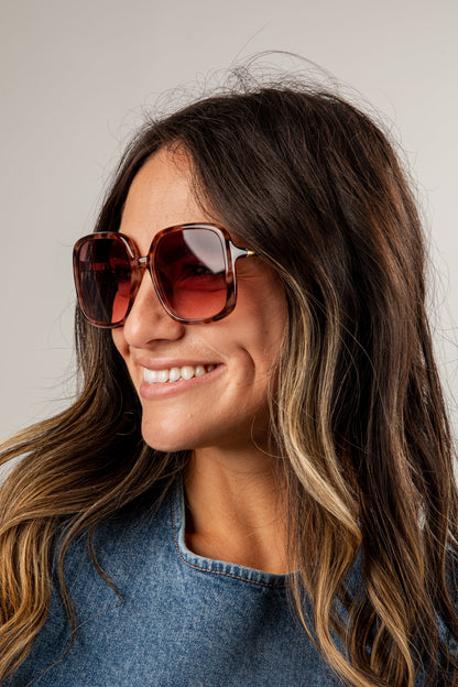 Big Moments Tortoise Square Sunglasses