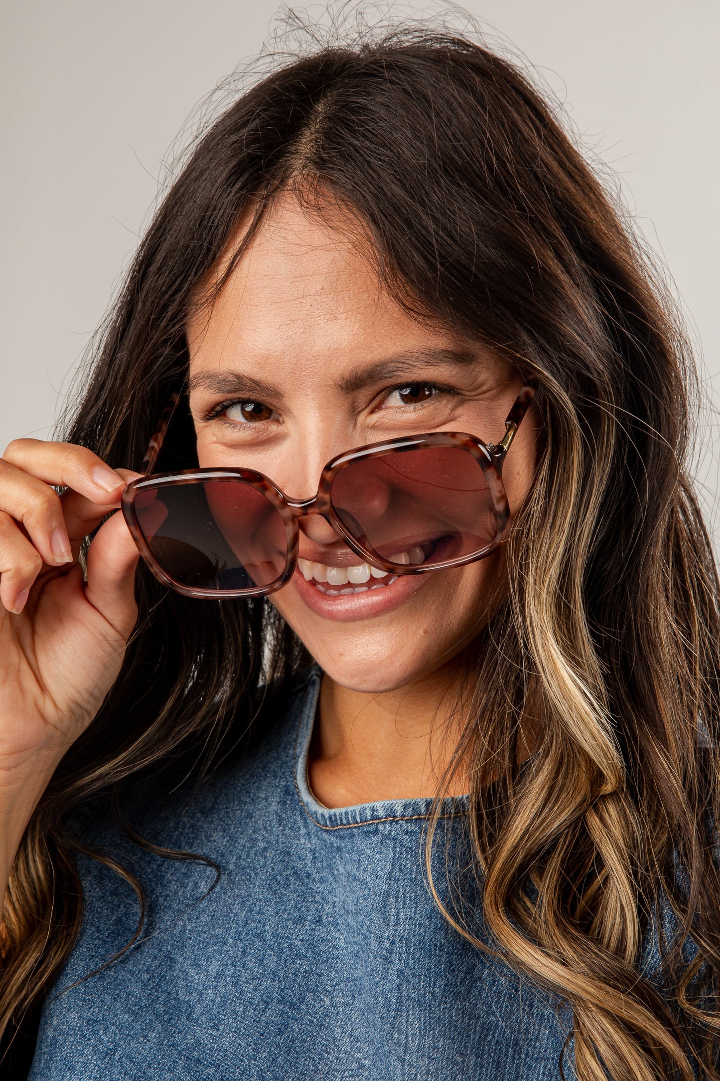 Big Moments Tortoise Square Sunglasses