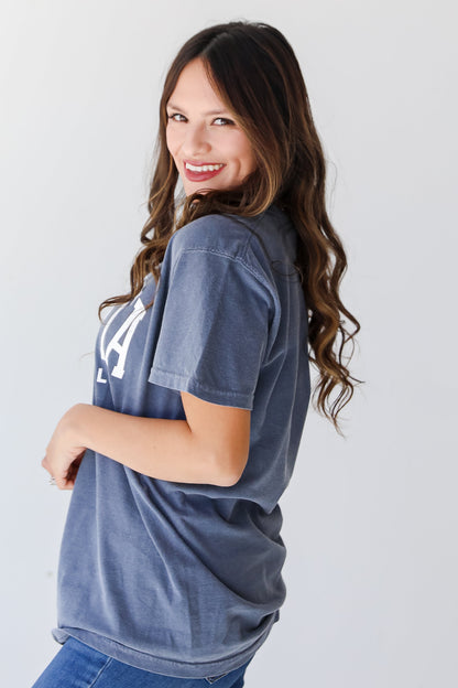 Denim Atlanta Baseball Tee