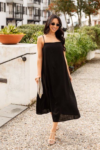 A Little Bit Of Love Linen Maxi Dress