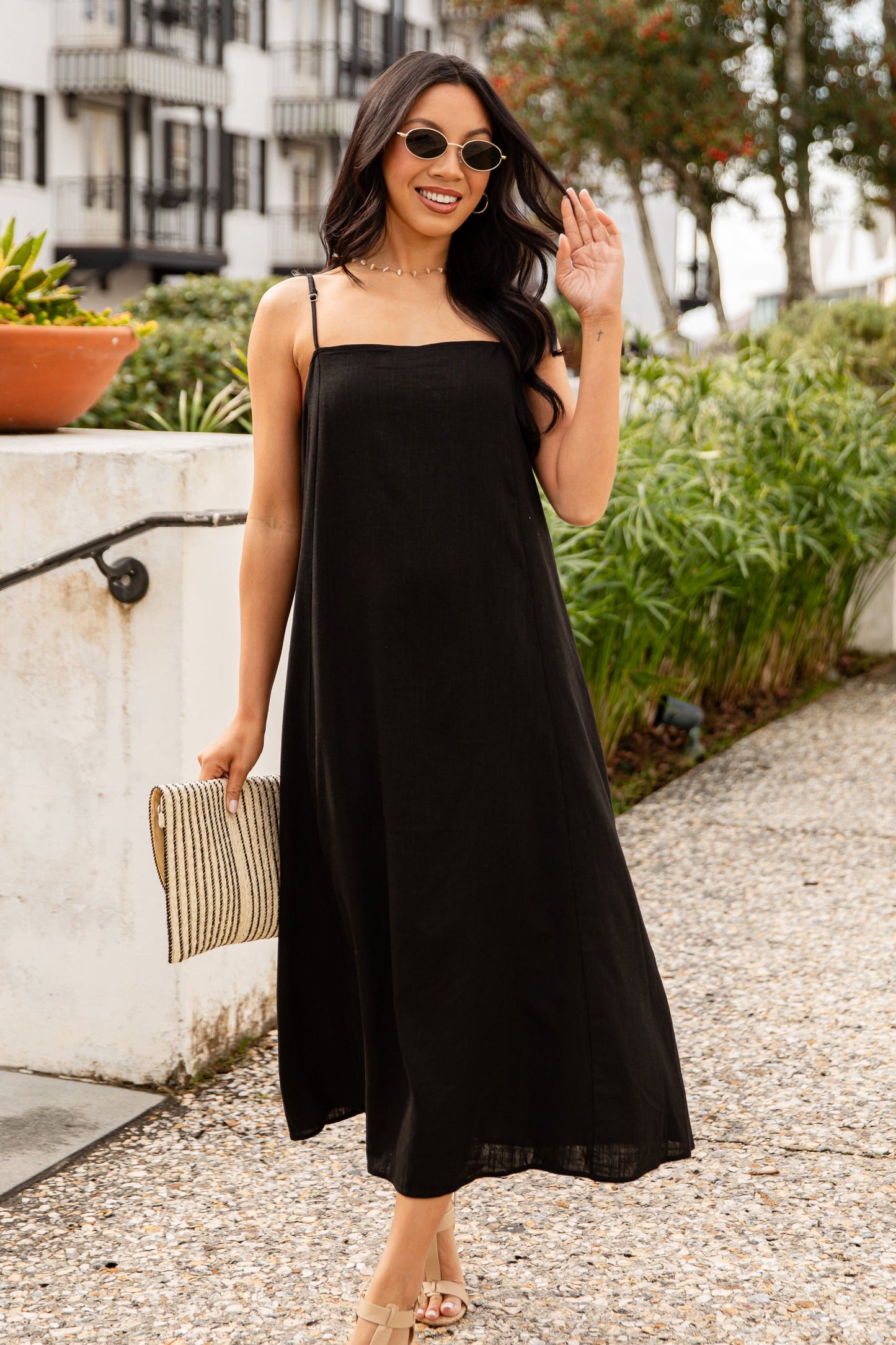 A Little Bit Of Love Linen Maxi Dress