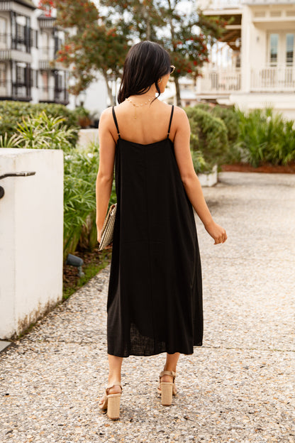 A Little Bit Of Love Linen Maxi Dress