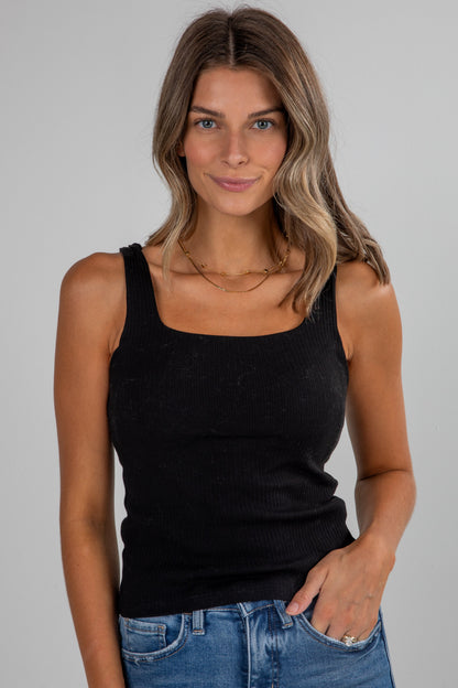 Aria Everyday Ribbed Padded Tank