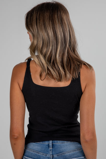Aria Everyday Ribbed Padded Tank