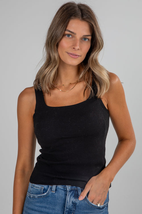 Aria Everyday Ribbed Padded Tank