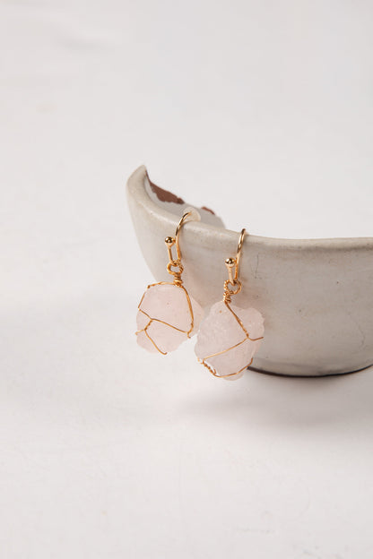 Daniella Blush Gemstone Drop Earrings