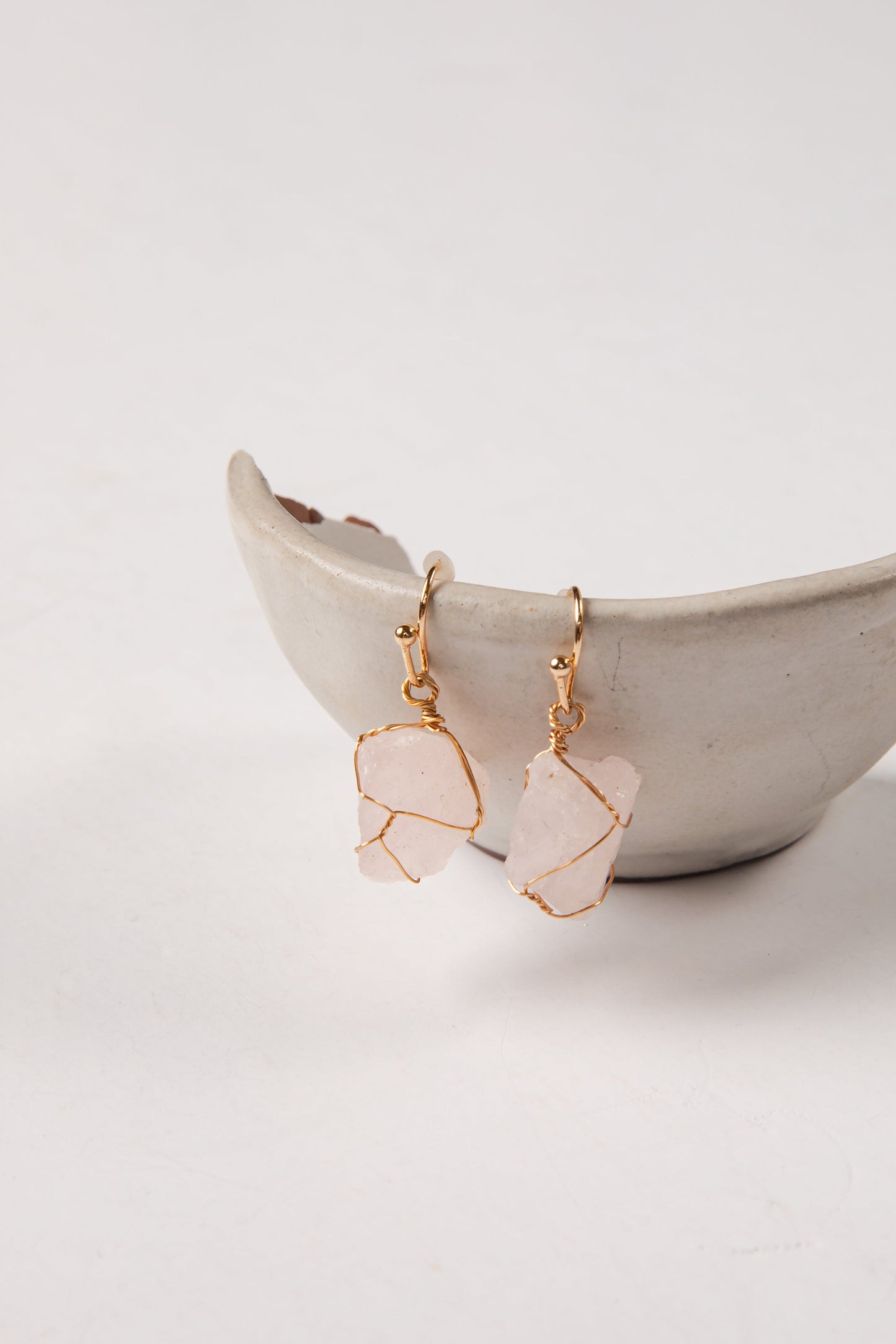Daniella Blush Gemstone Drop Earrings