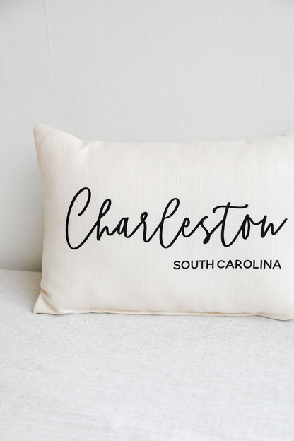 Charleston Script Pillow