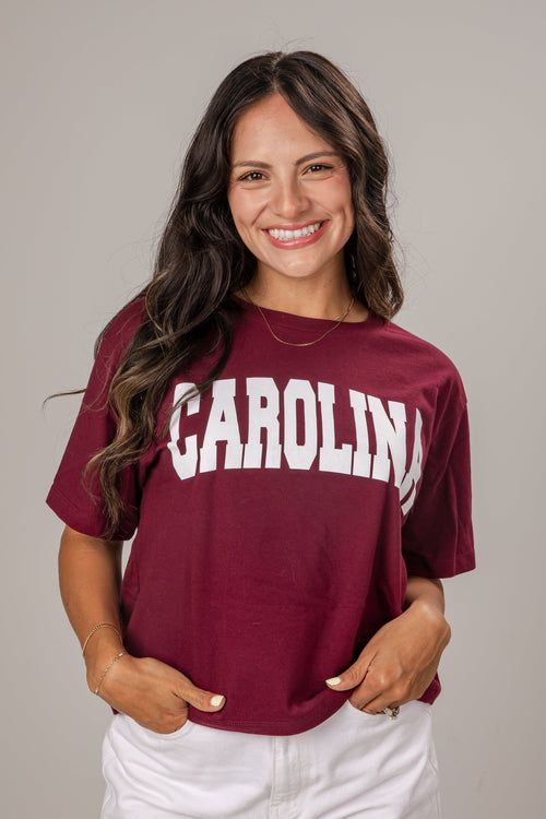 Burgundy Carolina Graphic Tee
