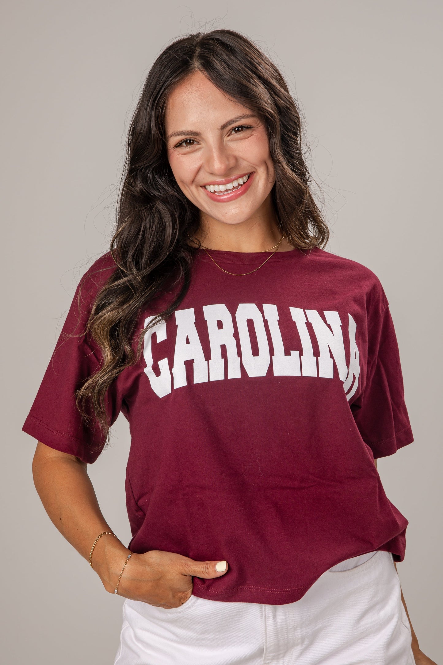Burgundy Carolina Graphic Tee