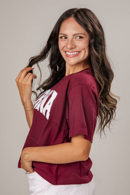 Burgundy Carolina Graphic Tee
