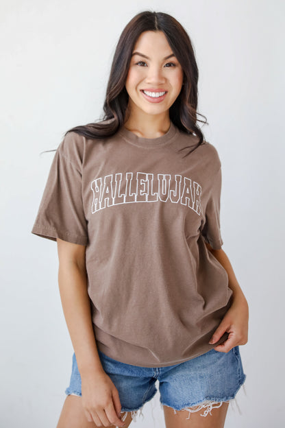 Brown Hallelujah Tee
