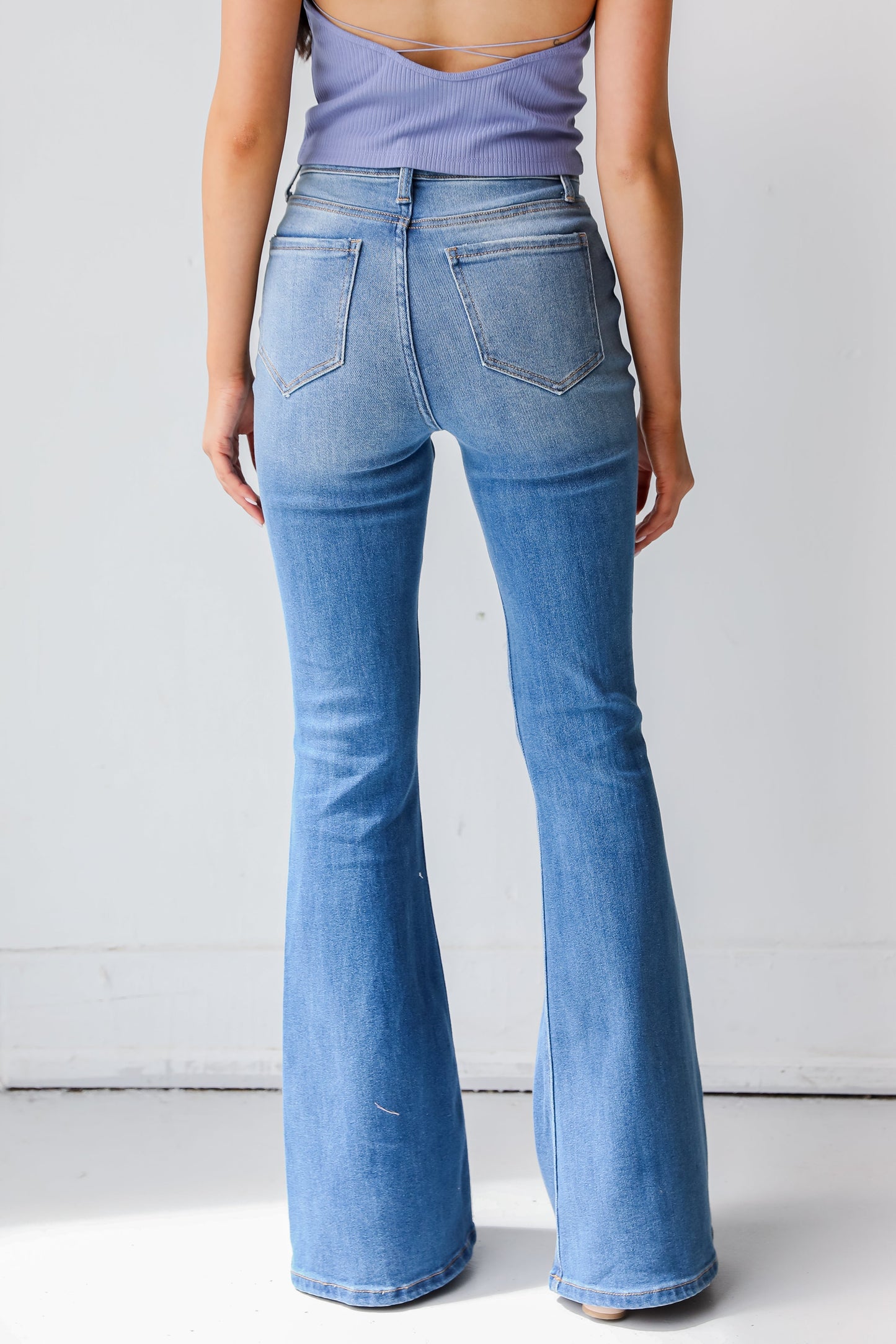Chelsea Distressed Flare Jeans