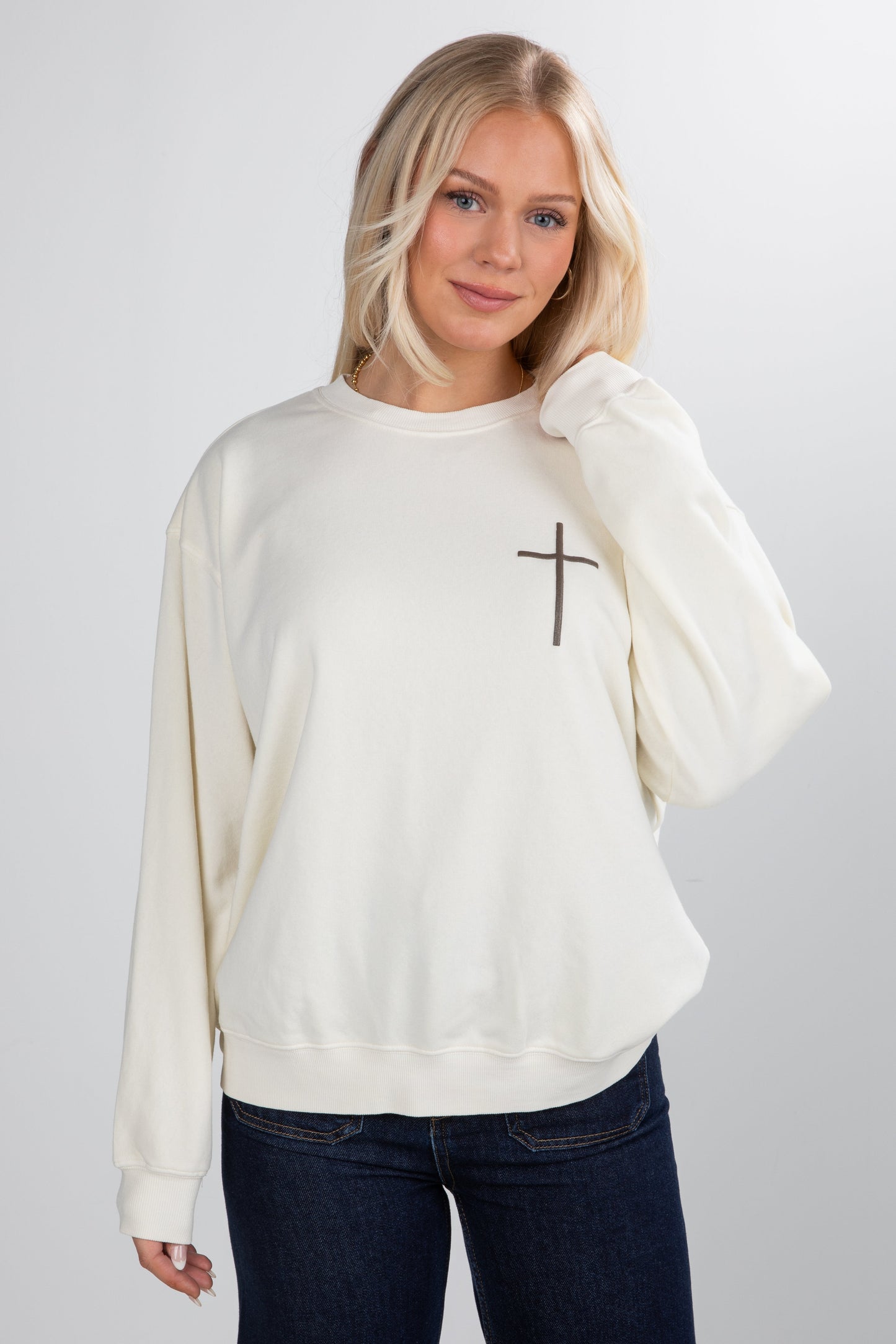 Cream Trust In The Lord Sweatshirt
