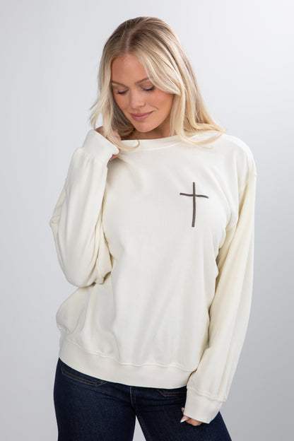 Cream Trust In The Lord Sweatshirt