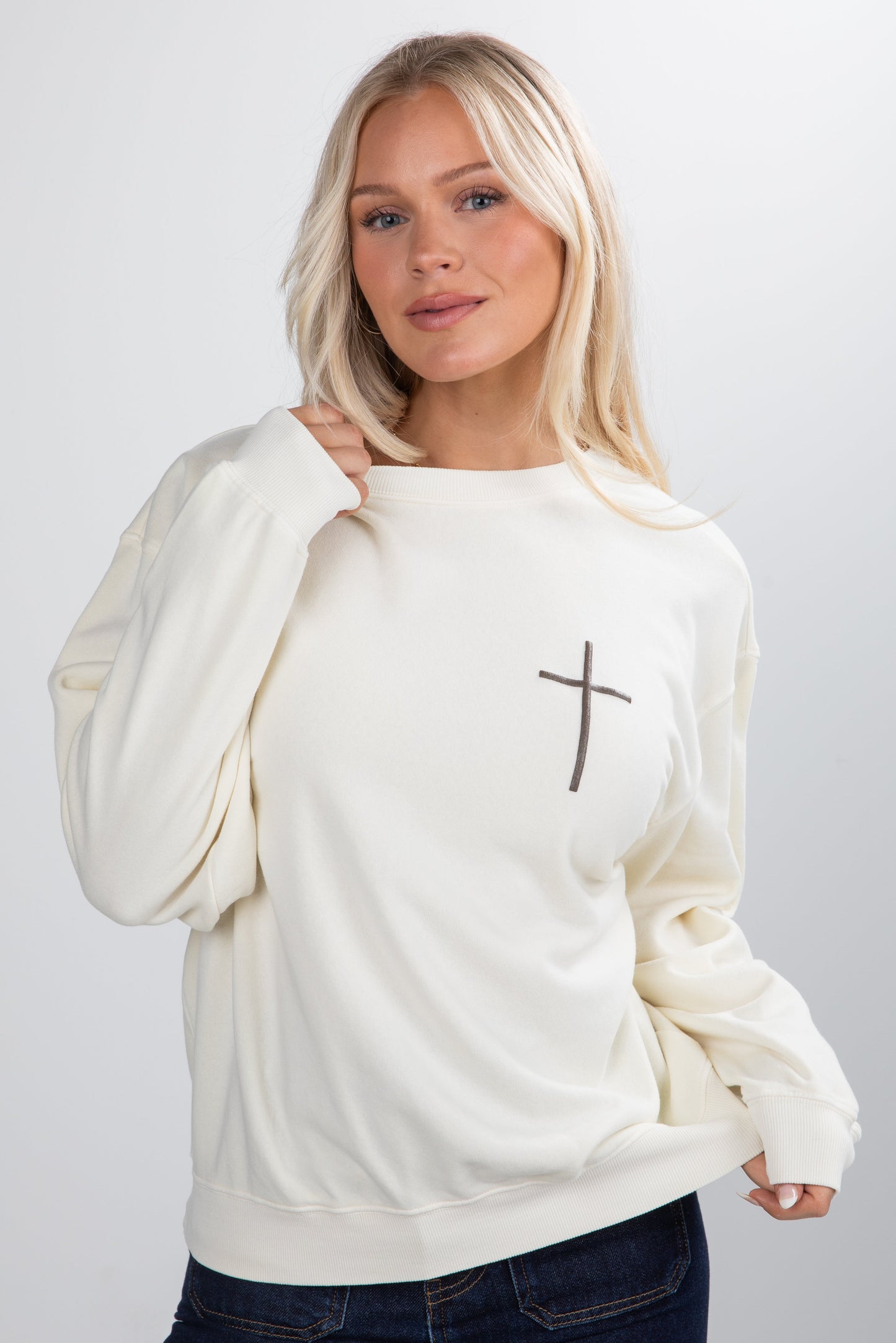 Cream Trust In The Lord Sweatshirt