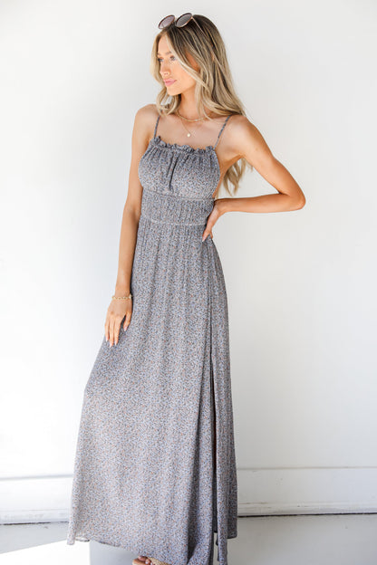 Always Flourishing Floral Maxi Dress