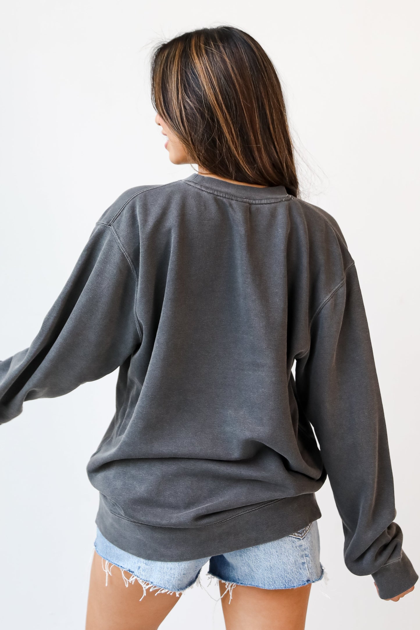 Black Georgia Football Block Letter Sweatshirt
