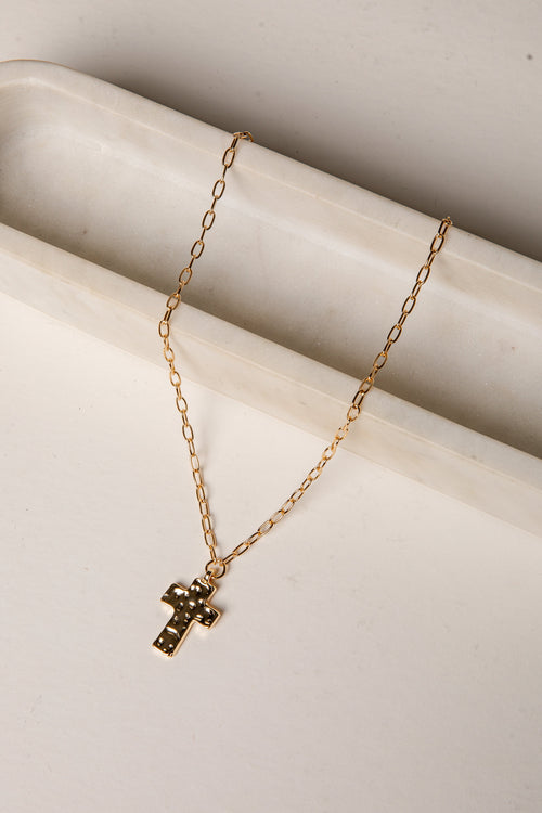 Bree Cross Charm Necklace