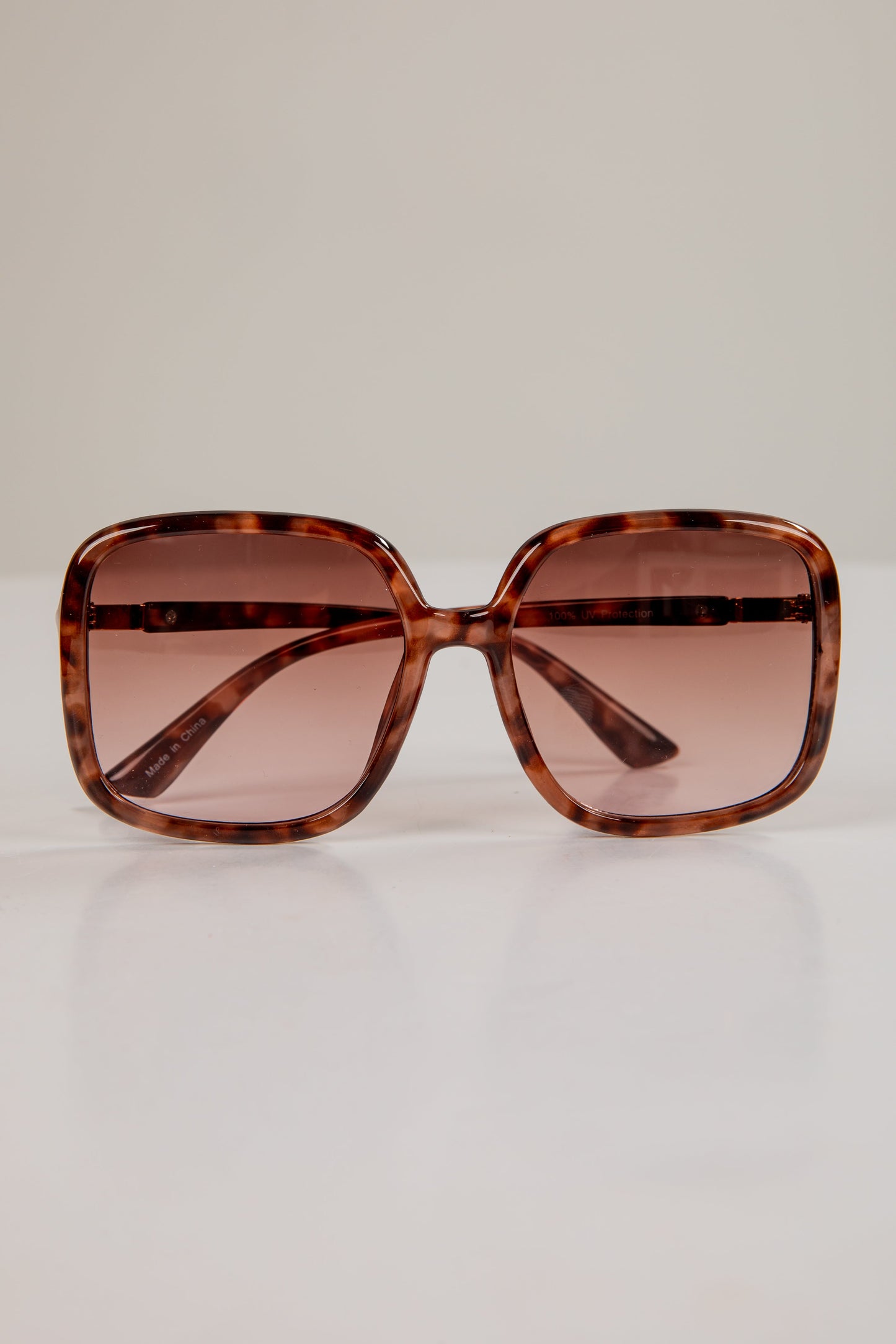 Big Moments Tortoise Square Sunglasses