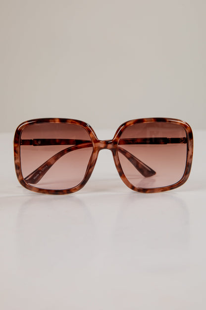 Big Moments Tortoise Square Sunglasses