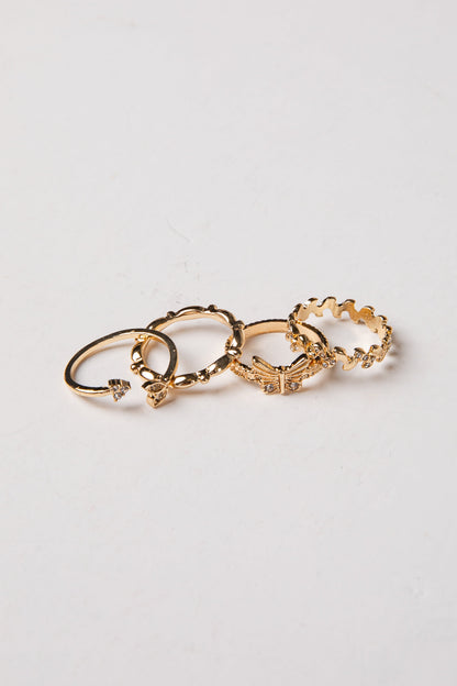 Brynn Gold Ring Stack Set