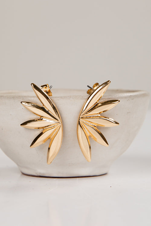 Claudia Gold Sunburst Earrings