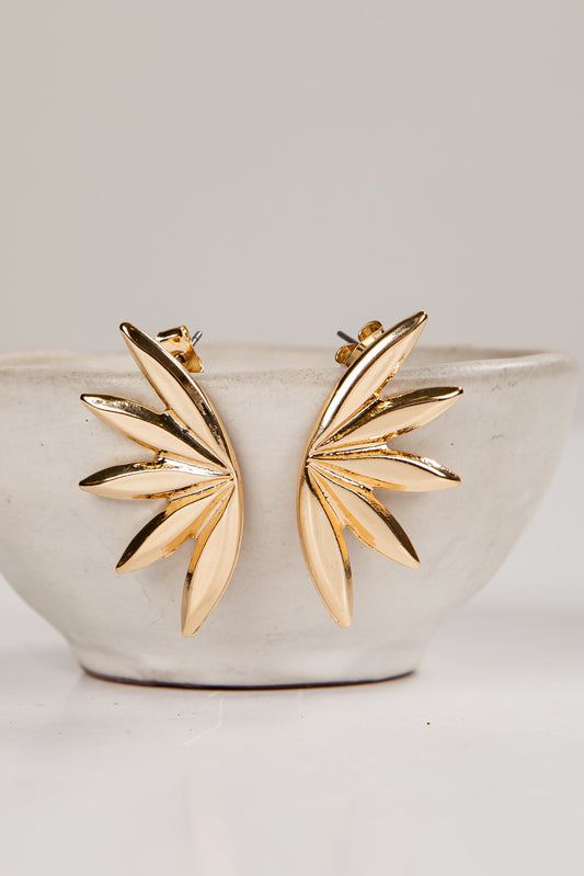 Claudia Gold Sunburst Earrings