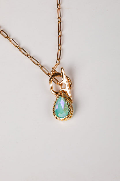 Bailey Mint Pendant Gold Necklace