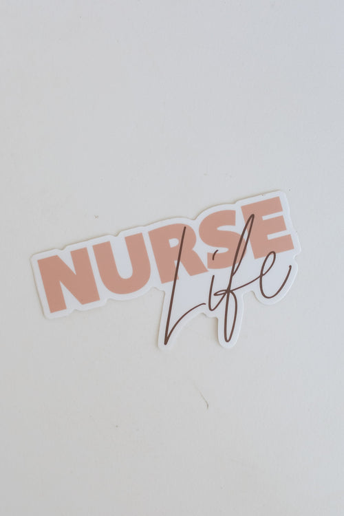 Blush Nurse Life Sticker