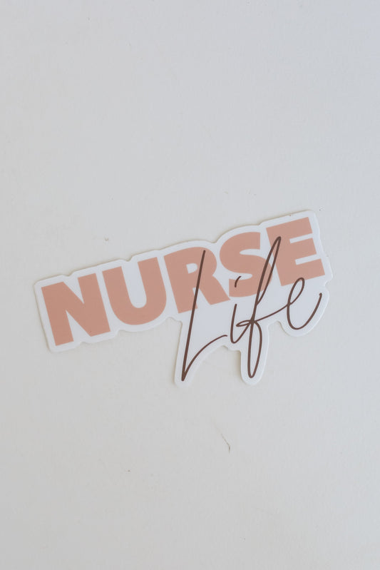 Blush Nurse Life Sticker