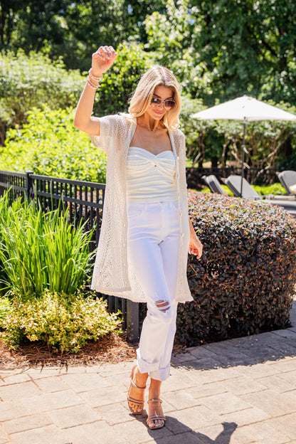 Destined For Joy Oatmeal Knit Cardigan