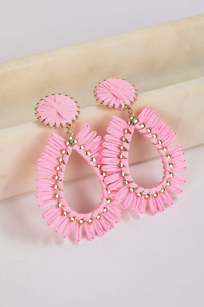 Bianca Straw Statement Earrings