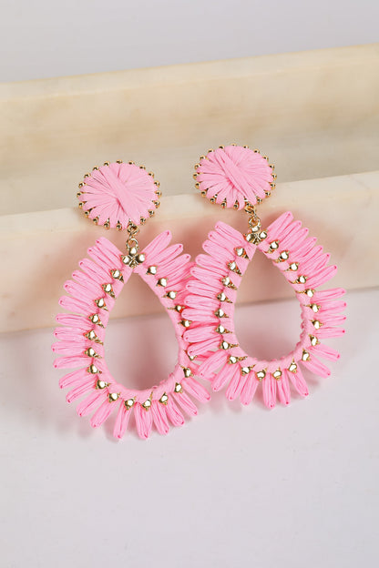 Bianca Straw Statement Earrings