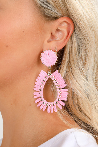 Bianca Straw Statement Earrings
