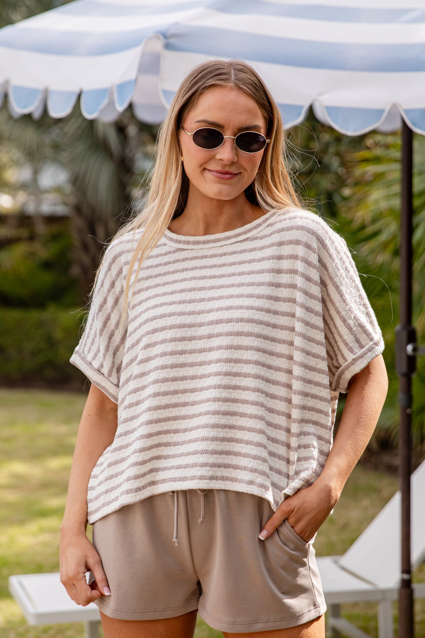 Easy Days Stripe Casual Top