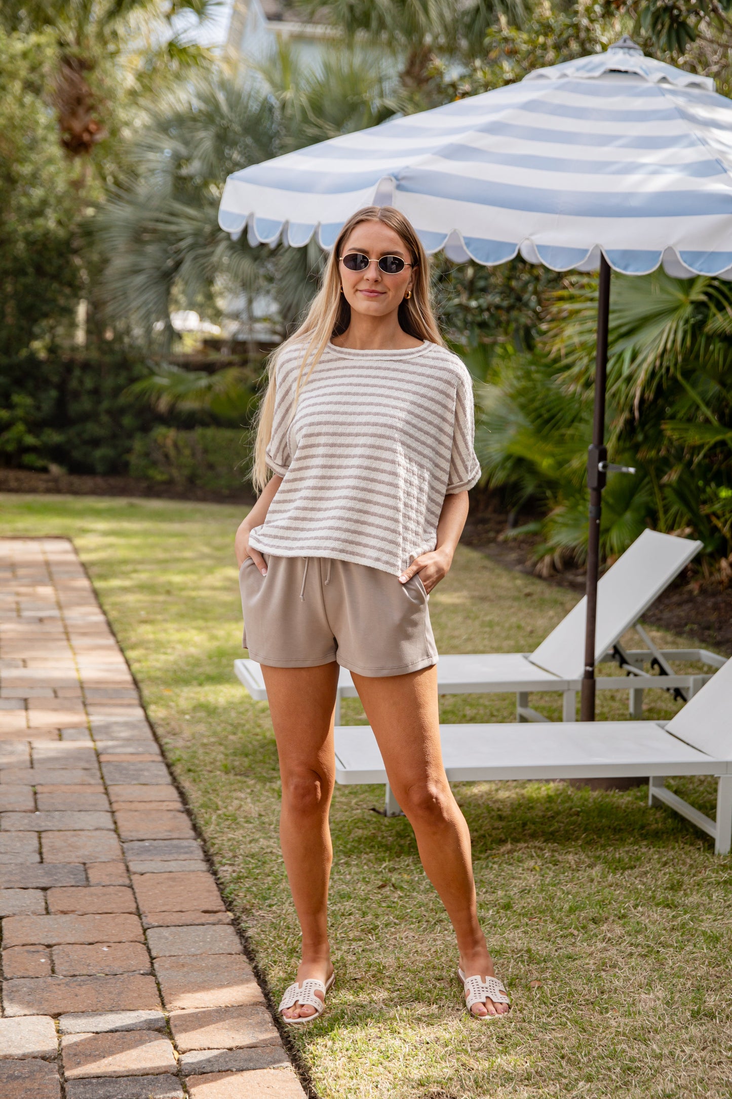 Easy Days Stripe Casual Top