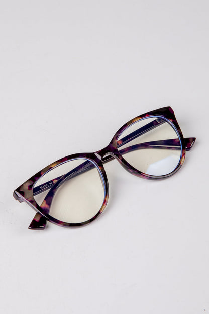 Clear Focus Tortoise Round Blue Light Glasses