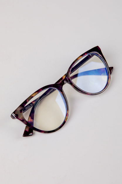 Clear Focus Tortoise Round Blue Light Glasses